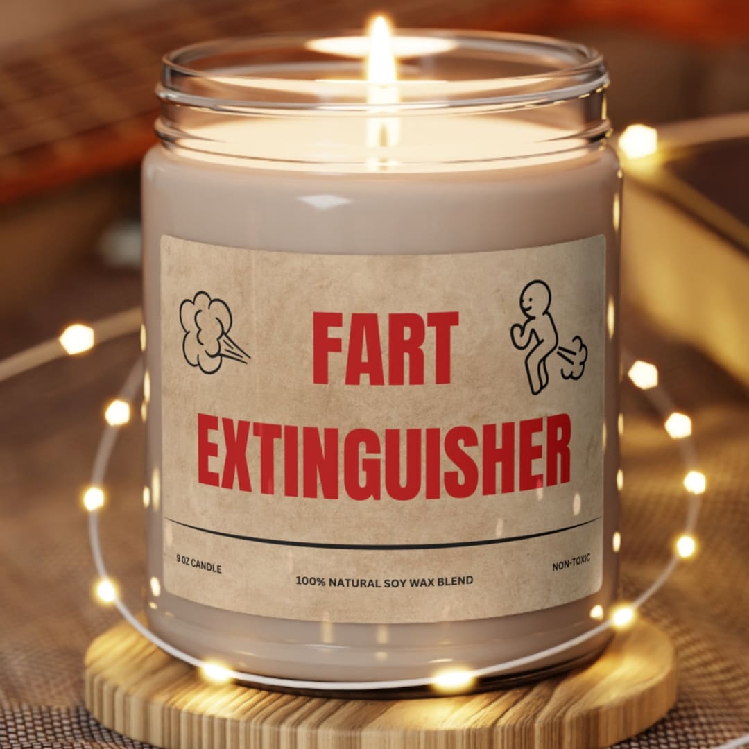 Fart Extinguisher Candle Humorous Candle With Funny Saying Etsy