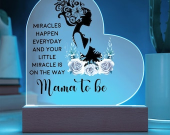 Gift For New Mom LED Night Light Pregnancy Keepsake Gift for Mom To Be Sentimental Motherhood Message Lamp Baby Shower Gift Idea