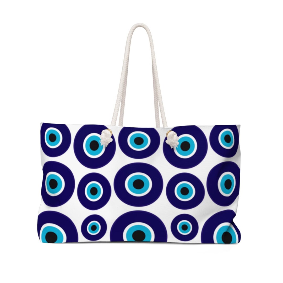 Evil Eye Tote Bag Evil Eye Bag Evil Eye Handbag Blue Evil Etsy