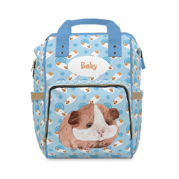 Guinea Pig Themed Diaper Bag Cute Animal Print Diaper Tote Adorable Baby Essentials Bag Baby Shower Gift Idea Cute Animal Print Diaper Bag