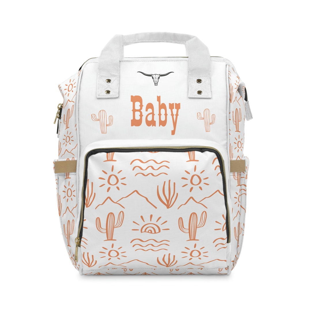 Personalized Baby Name Western Diaper Bag, Western Baby Diaper Bag
