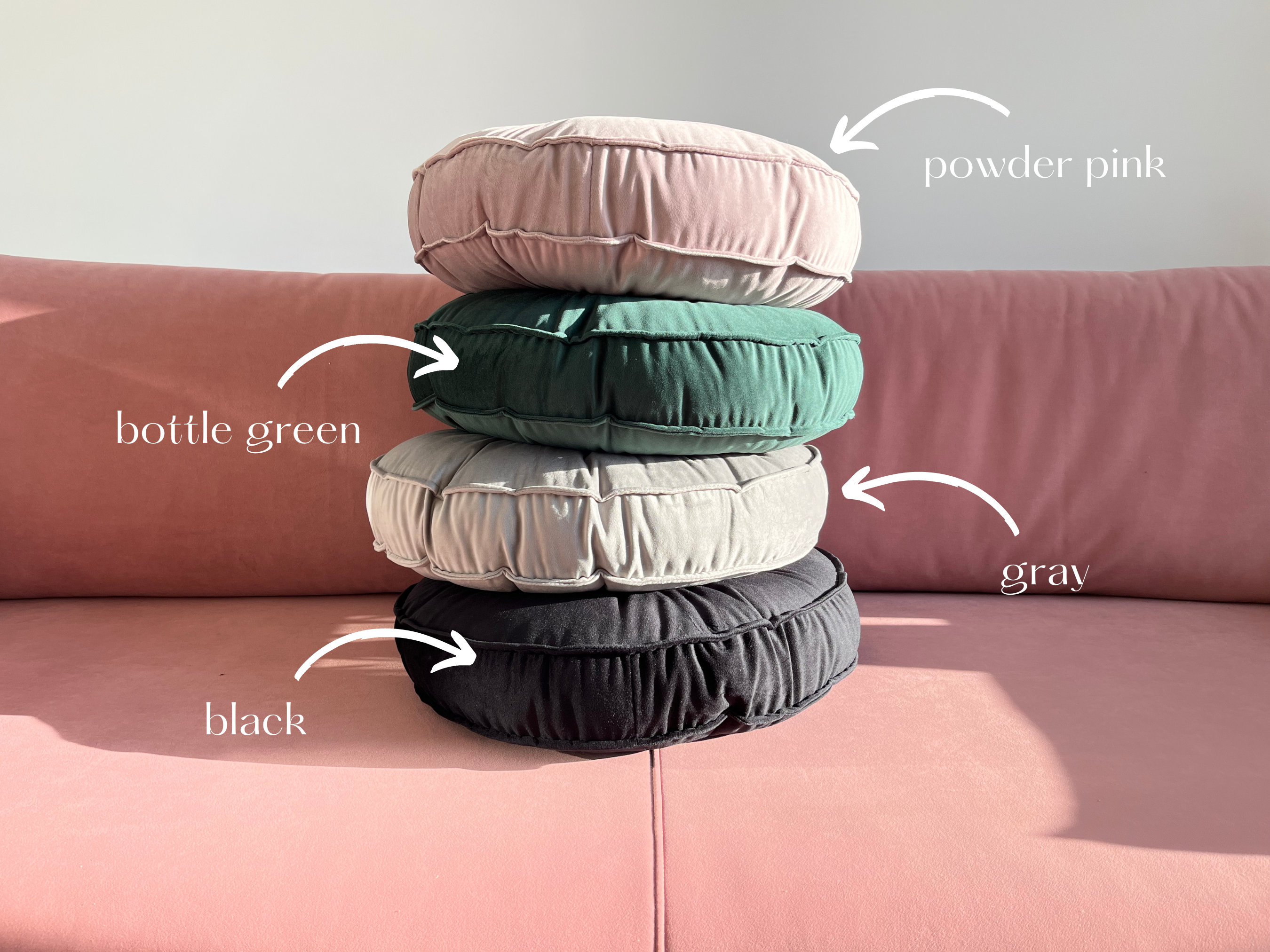 XXL Round Cushion for Macrame Cat Hammock, Cat Bedding, Cushion for Cat Swing, Extra large 50 cm / 19.5 in