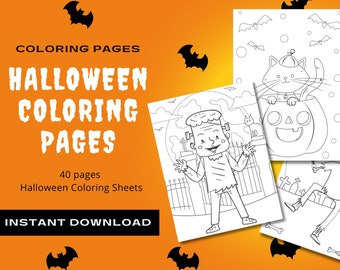 Afdrukbare Halloween-kleurplaten