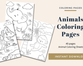 Afdrukbare dieren kleurplaten