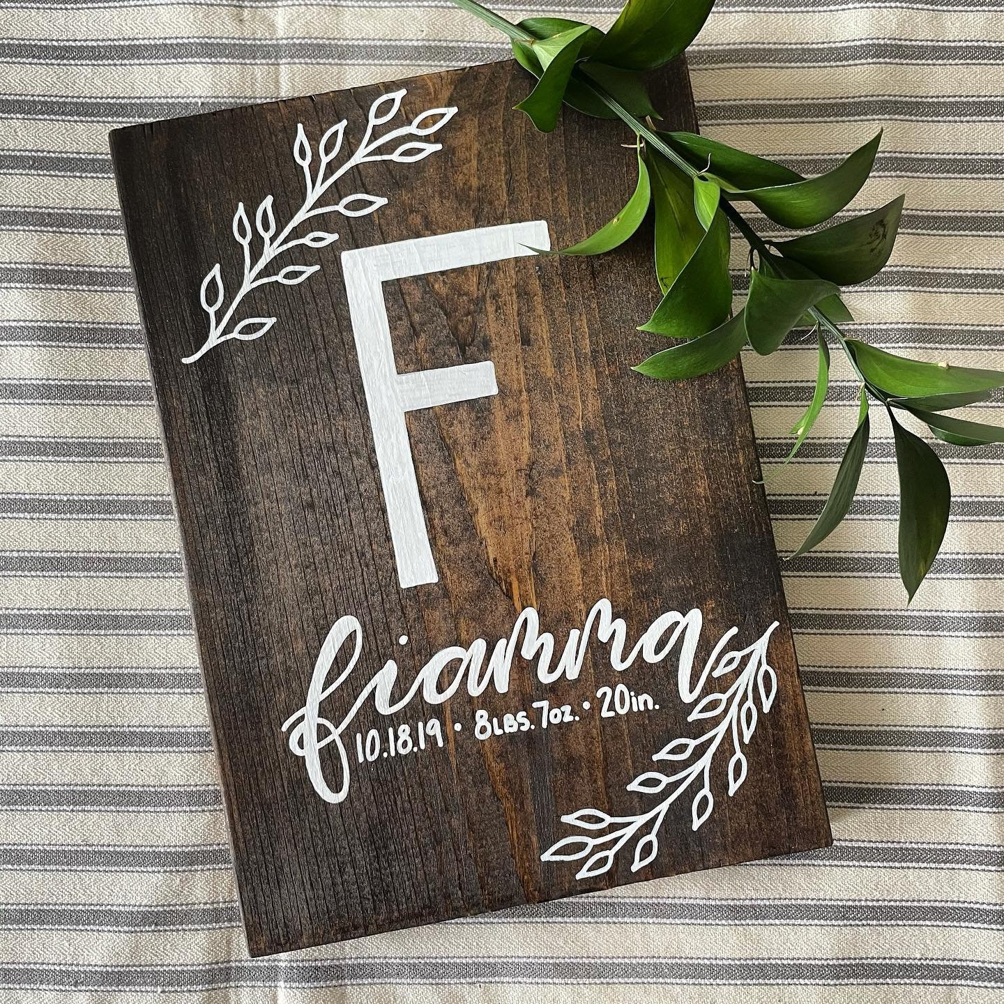 Wood Birth Sign | Birth Sign | Wooden Sign | Personalized Sign ...