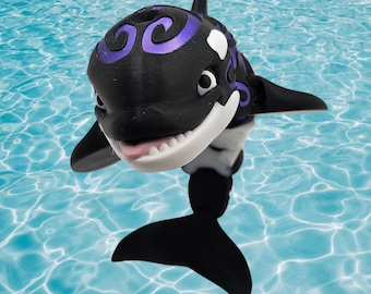 3D Flexible Tatooed Orca Whale