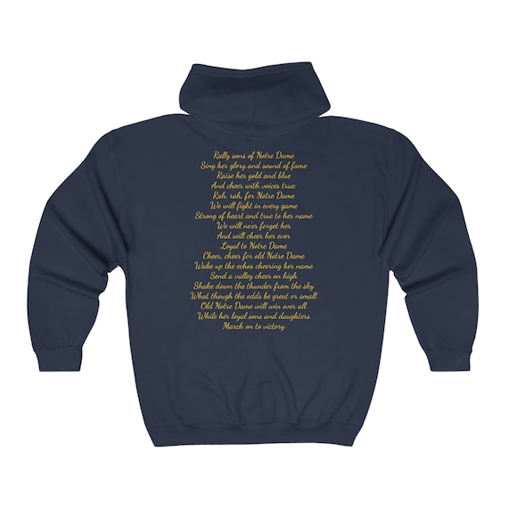 Notre dame hooded sweatshirt sale