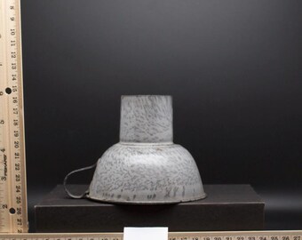 Antique/Vintage Gray Speckle Enamel Canning Funnel (1256)