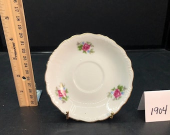 Vintage Original Rose Pattern Saucer Gilt Edge (1904)