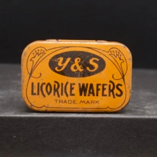Antique Y&S Brand Licorice Wafers Tin [1643]