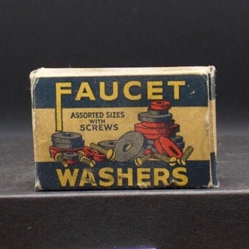 Vintage Faucet Washers Keystone Brass & Rubber Co, Philadelphia 1146 Etsy