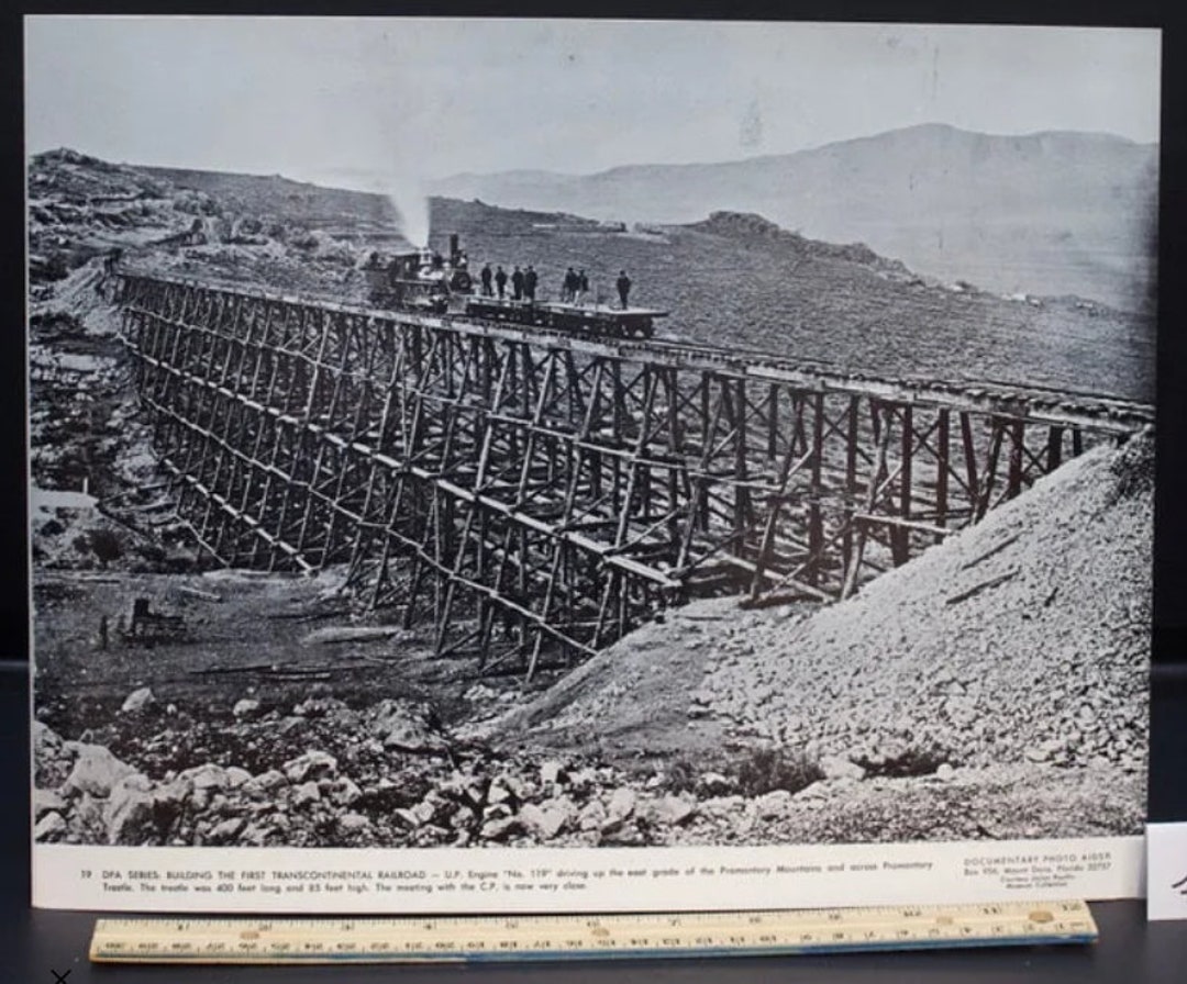 Transcontinental Railroad Documentary Photo Aid Card From The Dpa Transcontinental Railroad Documentary Photo Aid Card From The Dpa