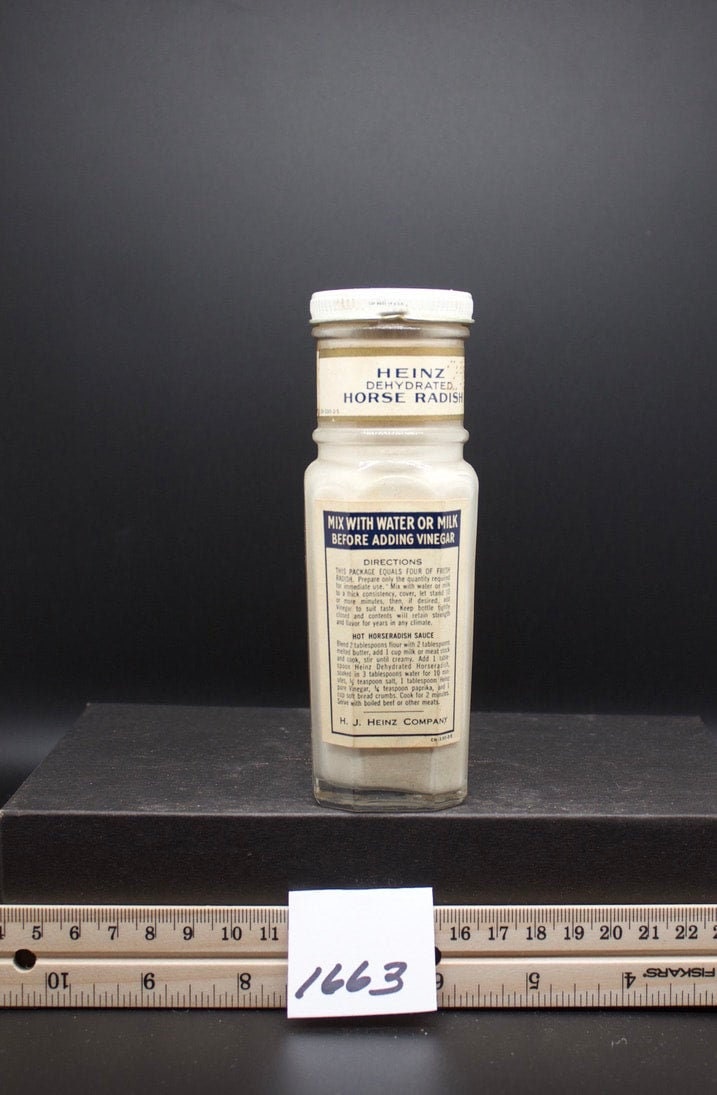 Vintage Heinz Horseradish Bottle 1663 Etsy