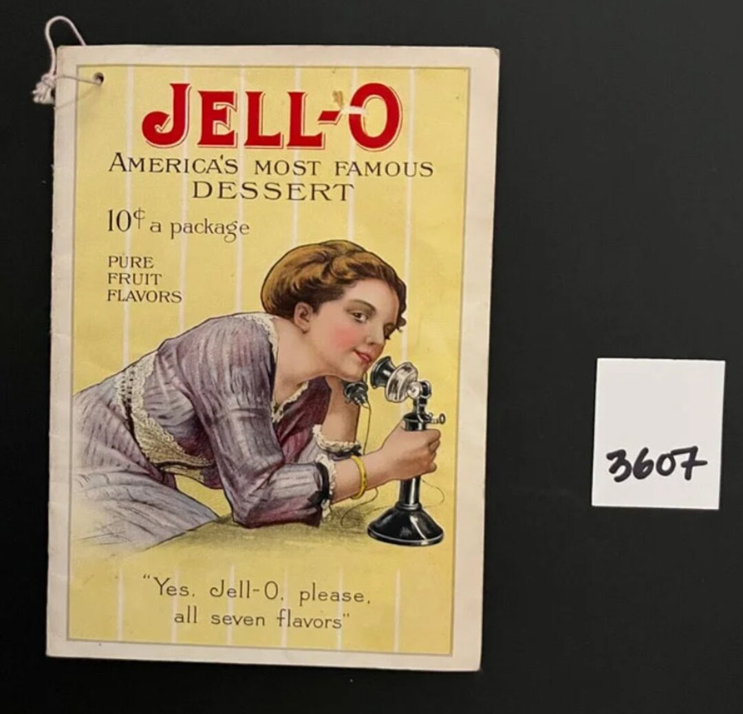 Antique Original Jello Ice Cream Powder Recipe Booklet 3607 Etsy