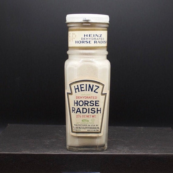 Vintage Heinz Horseradish Bottle 1663 Etsy