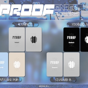 DIGITAL DOWNLOAD ! BTS Korean Album Proof Binder Fillers for collecting kpop photocards !