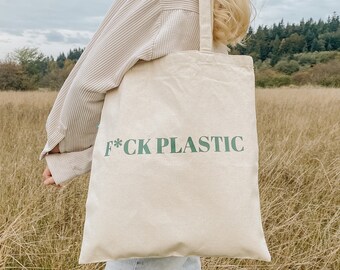 F*ck Plastic tote bag