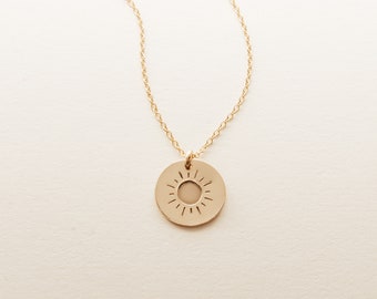 Sunshine necklace - 14k gold filled