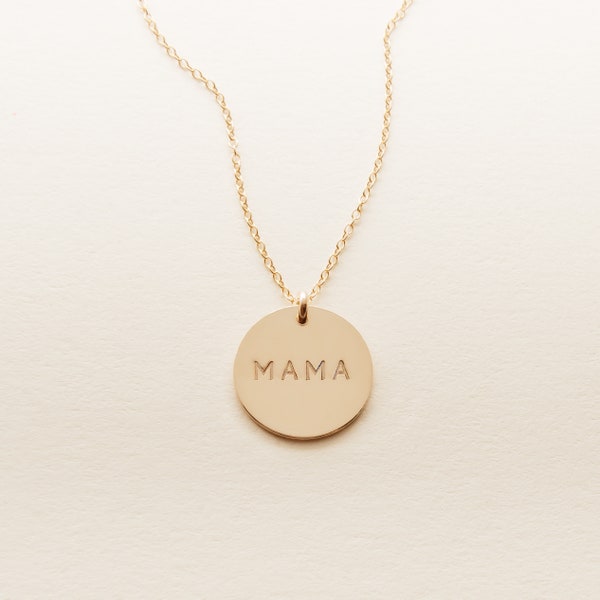 Mama necklace - 14k gold filled