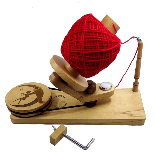 Yarn Ball Winder | Yarn Swift  | Crocheting Wooden Hand Winder for Making Yarn Ball from Hank of Yarn Skein winder for Knitting Lover Gift