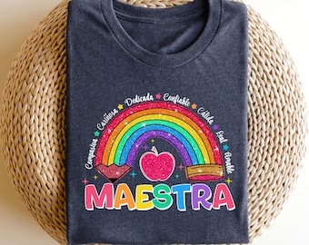 Bilingual Teacher Shirts Maestra TShirt ,Spanish Teacher Gift, Maestra Bilingue, Teacher Appreciation