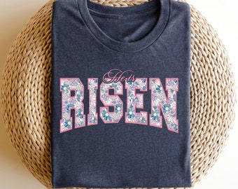 Easter Shirts Christian Easter TShirt, He Is Risen, Resurrection Sunday , He Is Risen , Easter Shirts