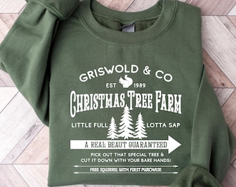 Griswold Christmas Sweatshirt, Griswold Christmas Tree Farm, Retro Griswold Christmas Shirt, Christmas Vacation Shirt, Christmas Sweatshirt