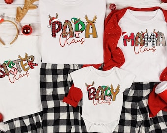 Family Claus Shirts Family Xmas TShirt, Family Christmas ,Matching Xmas, Family Christmas, Family Claus Shirts