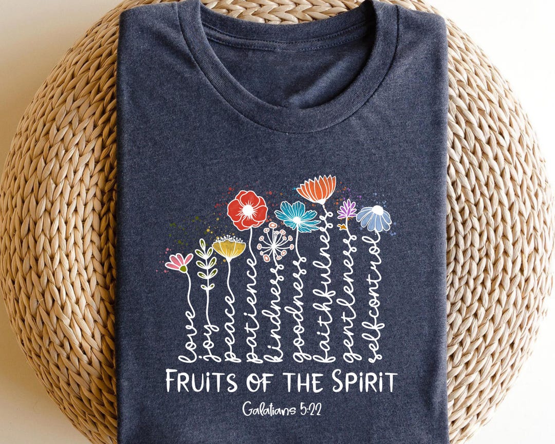 Christian Shirts Bible Verse Tshirt, the Fruit of the Spirit ,the Fruit ...