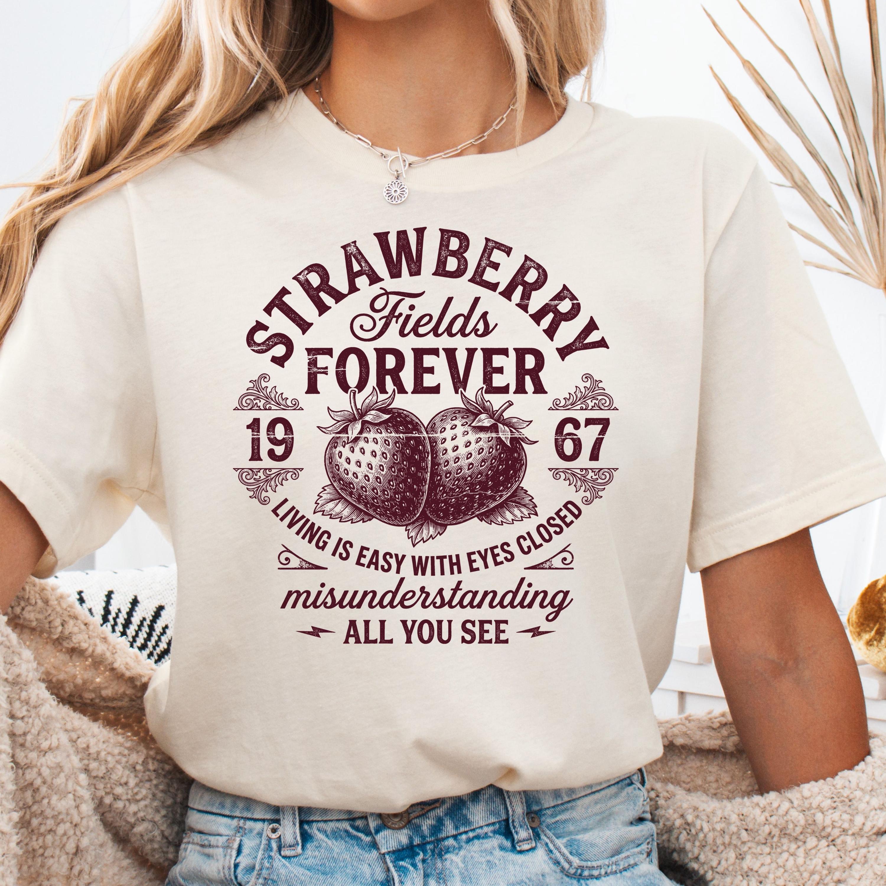 Strawberry Fields Beatles Tshirt - Etsy
