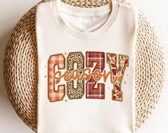 Retro Funny Cozy Season Winter Comfy And Cozy Graphic TShirt For Women