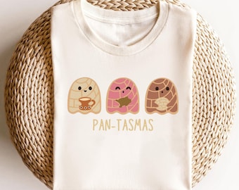 Retro Funny Pantasmas Ghost Halloween Pan Dulce Ghost Mexican Halloween Latina Ghost Conchas Graphic T Shirt for Women