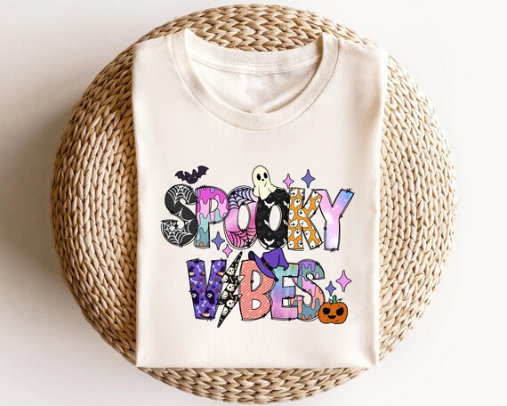 Halloween Shirts Spooky Season TShirt, Spooky vibes, Retro Halloween, Spooky vibes, Halloween Shirts