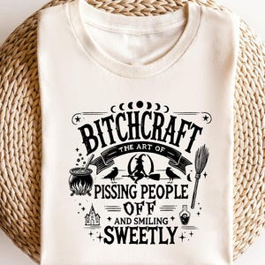 Bitchcraft Shirts, Witchy Vibes Shirts, Gifts for Halloween Men Women, Witchcraft ,Halloween Gifts Idea, Funny Witch Gifts image 1
