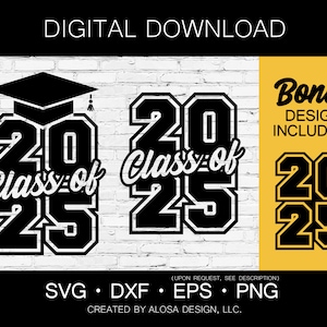 Klasse van 2025, Senior 2025 SVG, Middelbare School Afstuderen PNG, Senior Grad Cut File, Afstuderen 2025 Svg, Middelbare School Shirt Svg, 2025 sticker Svg
