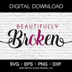 Splendidamente spezzato - Download digitale - SVG PNG DXF