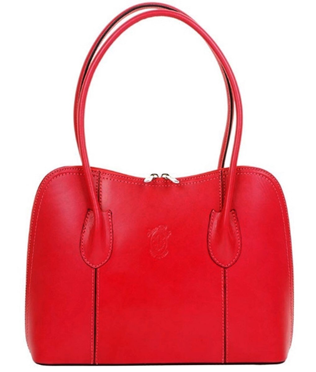 Shoulder Bag Top Handle Grab Bag Vera Pelle Italian Leather Etsy UK