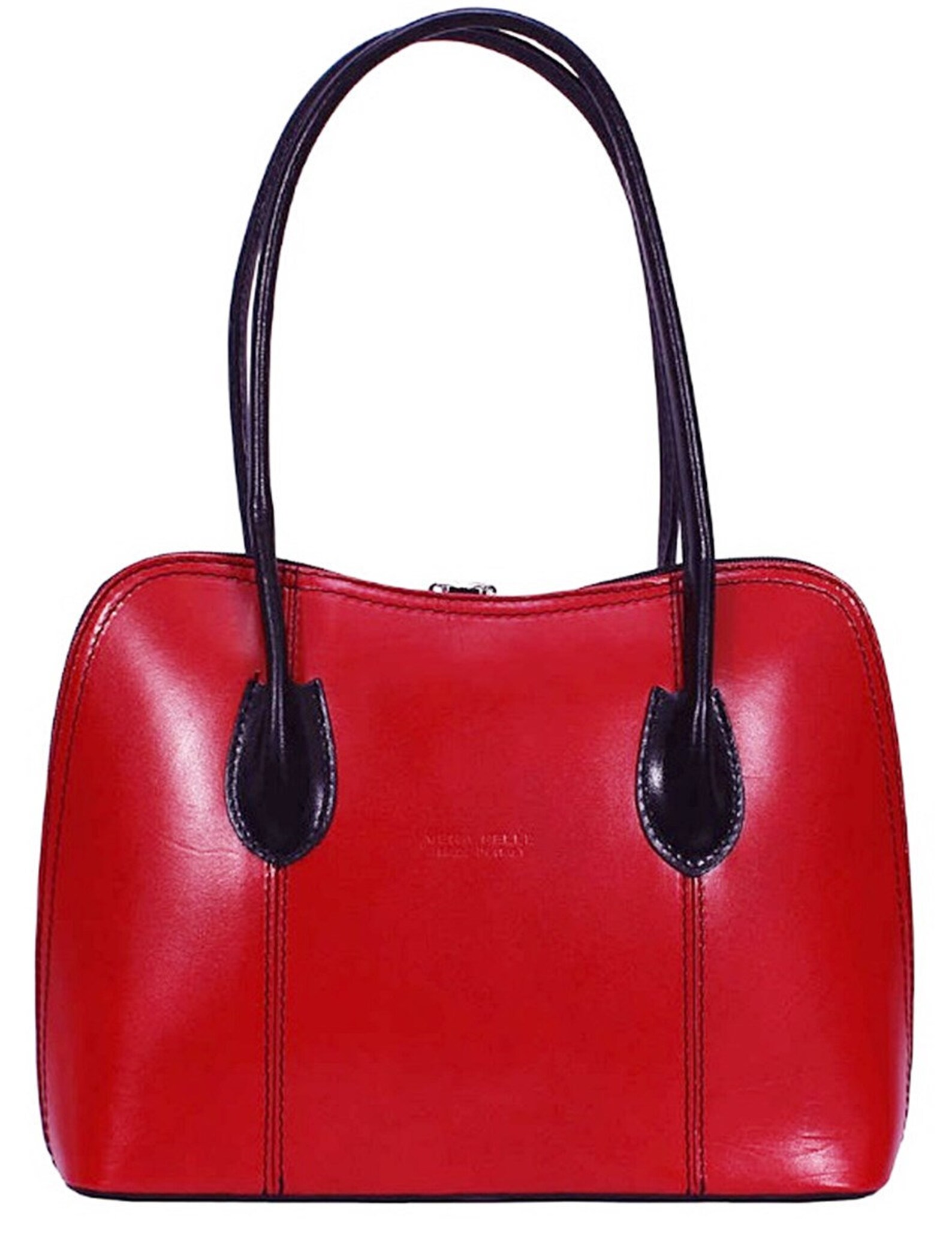 Shoulder Bag Top Handle Grab Bag Vera Pelle Italian Leather Etsy UK