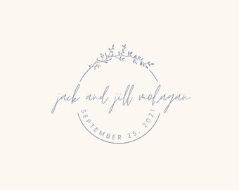 Digital wedding logo