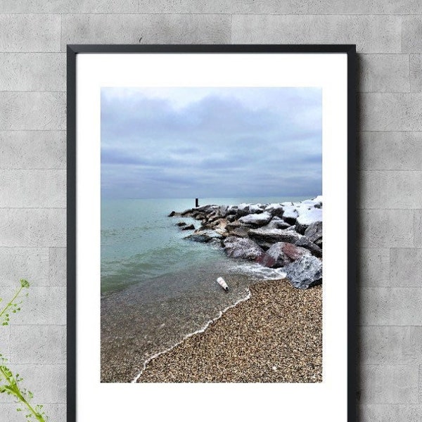 Lake Bluff Beach, Nature Photography, Midwest Illinois, Beach & Lake Wall Art