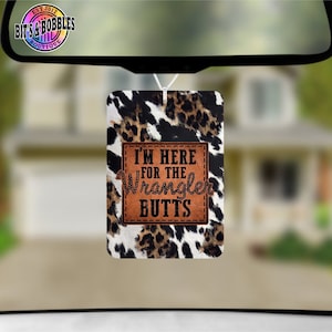 Cowhide, I&#39;m just here for the cowboy butts, Png, digital, download, air freshener, design
