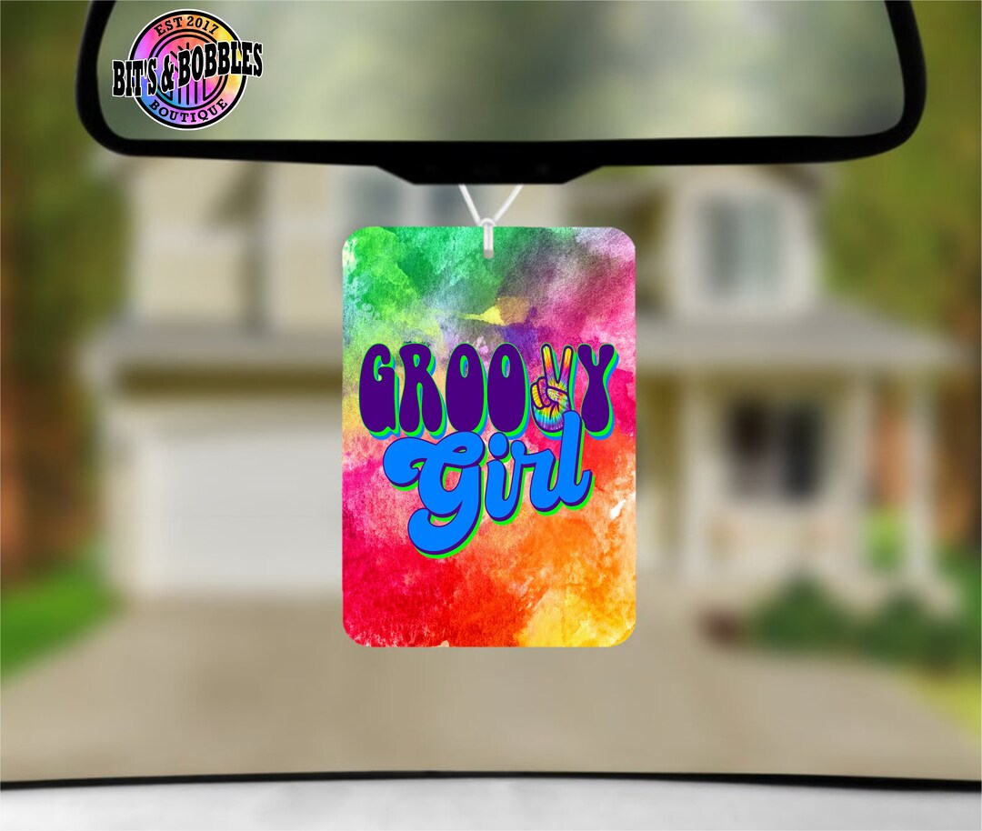 Groovy Girl, Peace, Tie-dye, Png, Digital, Download, Air Freshener ...
