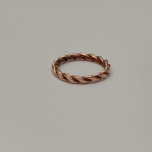 Copper spiral ring