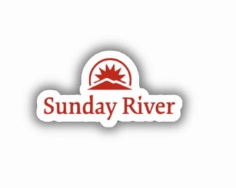 Vinylbedrukte sticker Sunday River Ski Resort - afpellen en plakken
