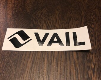 Vail Ski Resort Vinyl Cut Out Decal Sticker - multiple colors and sizes