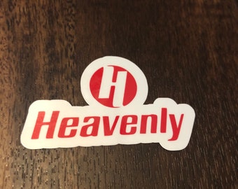 Heavenly Ski Resort Vinyl Printed Sticker - peel and stick