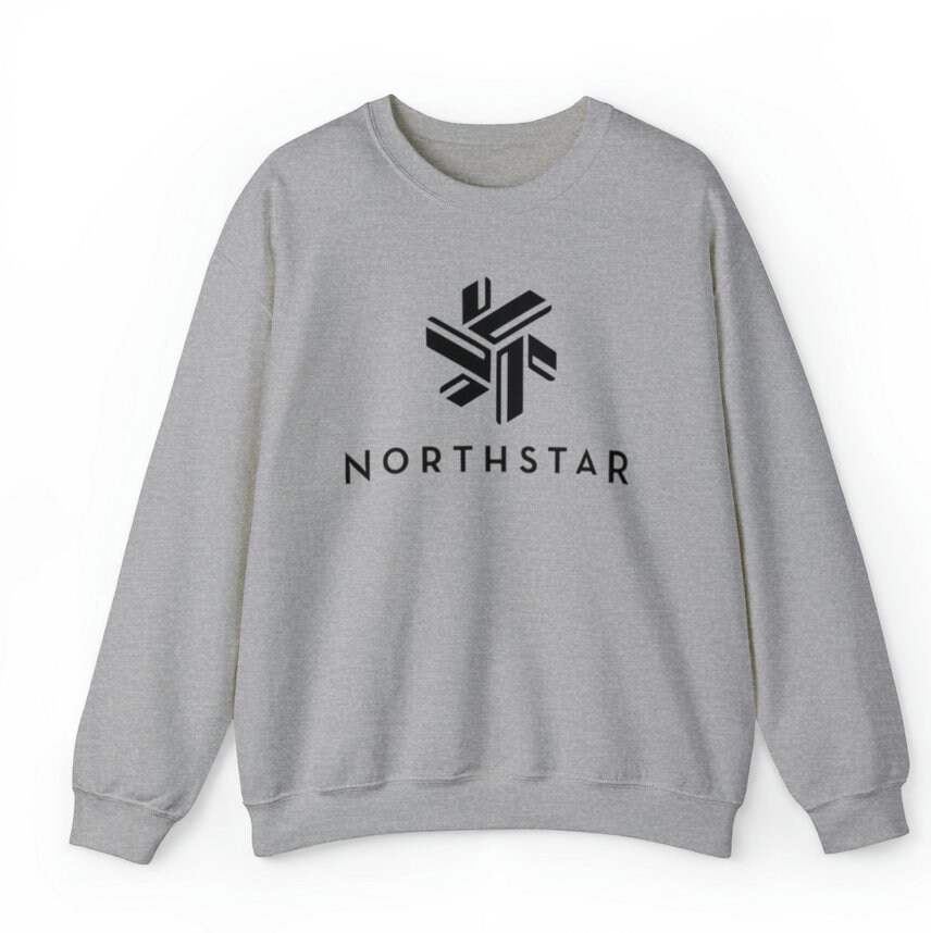 jhil22 Northstar Ski Resort Crew Neck Sweatshirt Gildan Sport Gray