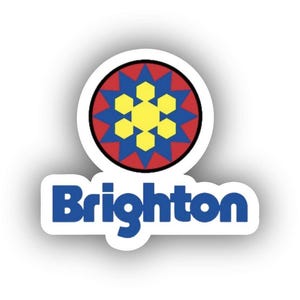 Brighton Ski Resort Vinyl Aufkleber - Schälen und Aufkleben