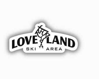 Loveland Ski Resort Vinyl Printed Sticker - peel and stick