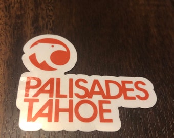 Palisades Tahoe Ski Resort Vinyl Printed Sticker - peel and stick